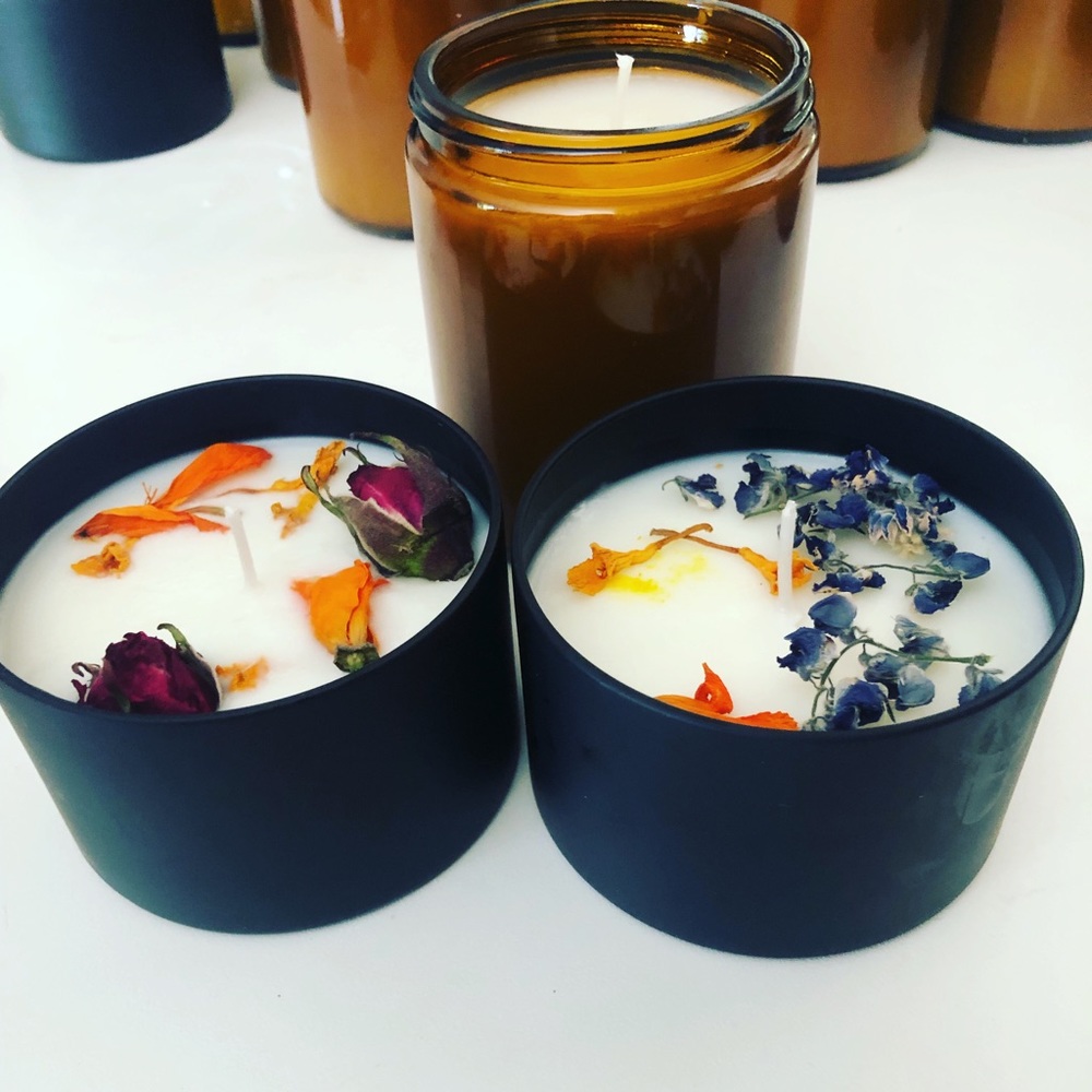 100% organic soy natural candles.